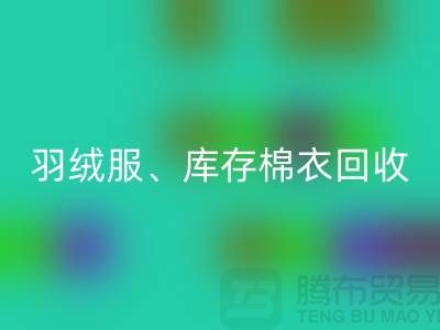 服装尾货mk网页版公司：羽绒服、库存棉衣和连衣服的环保再生