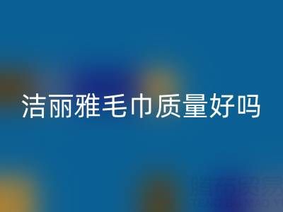 洁丽雅毛巾质量怎么样？是品牌吗？——二手毛巾mk网页版平台