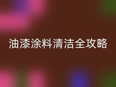 油漆涂料清洁全攻略：从清洗技巧到环保mk网页版指南