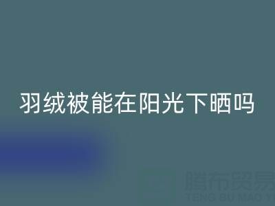 羽绒被能在阳光下晒吗？——上海鸭绒mk网页版厂家揭秘