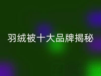 羽绒被十大品牌揭秘与普白鸭绒mk网页版的行业密码